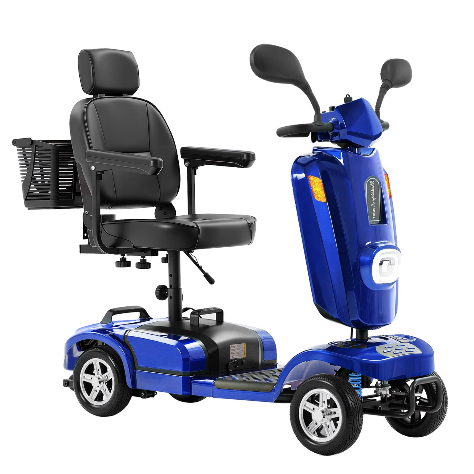 ECOMOBI MS02 Plus Heavy-Duty Mobility Scooter for Seniors – 16/26-Mile Range | 400 lbs Capacity