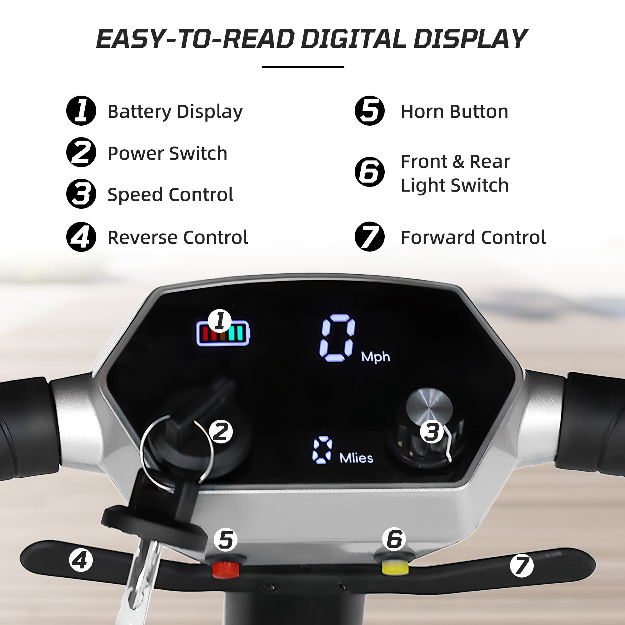 【Introducing the All-New】ECOMOBI M3 Lightweight Foldable Mobility Scooter for Seniors – 30 lbs, 33" Turning Radius, 20/32-Mile Range