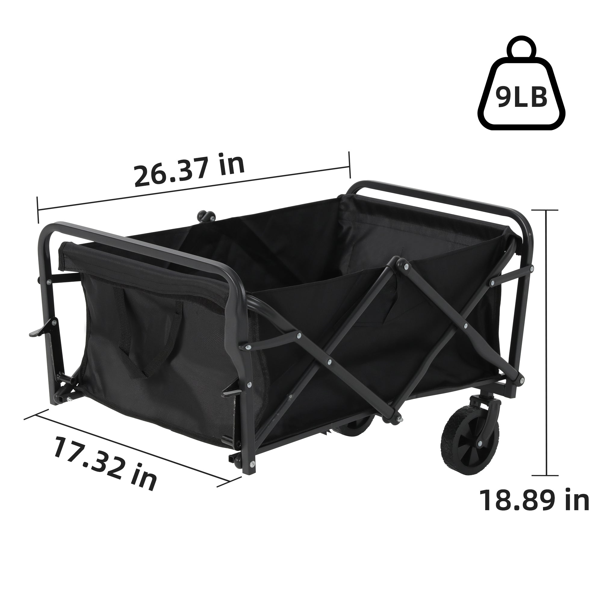 ECOMOBI M3 Rear Folding Storage Cart – Compact & Easy to Attach
