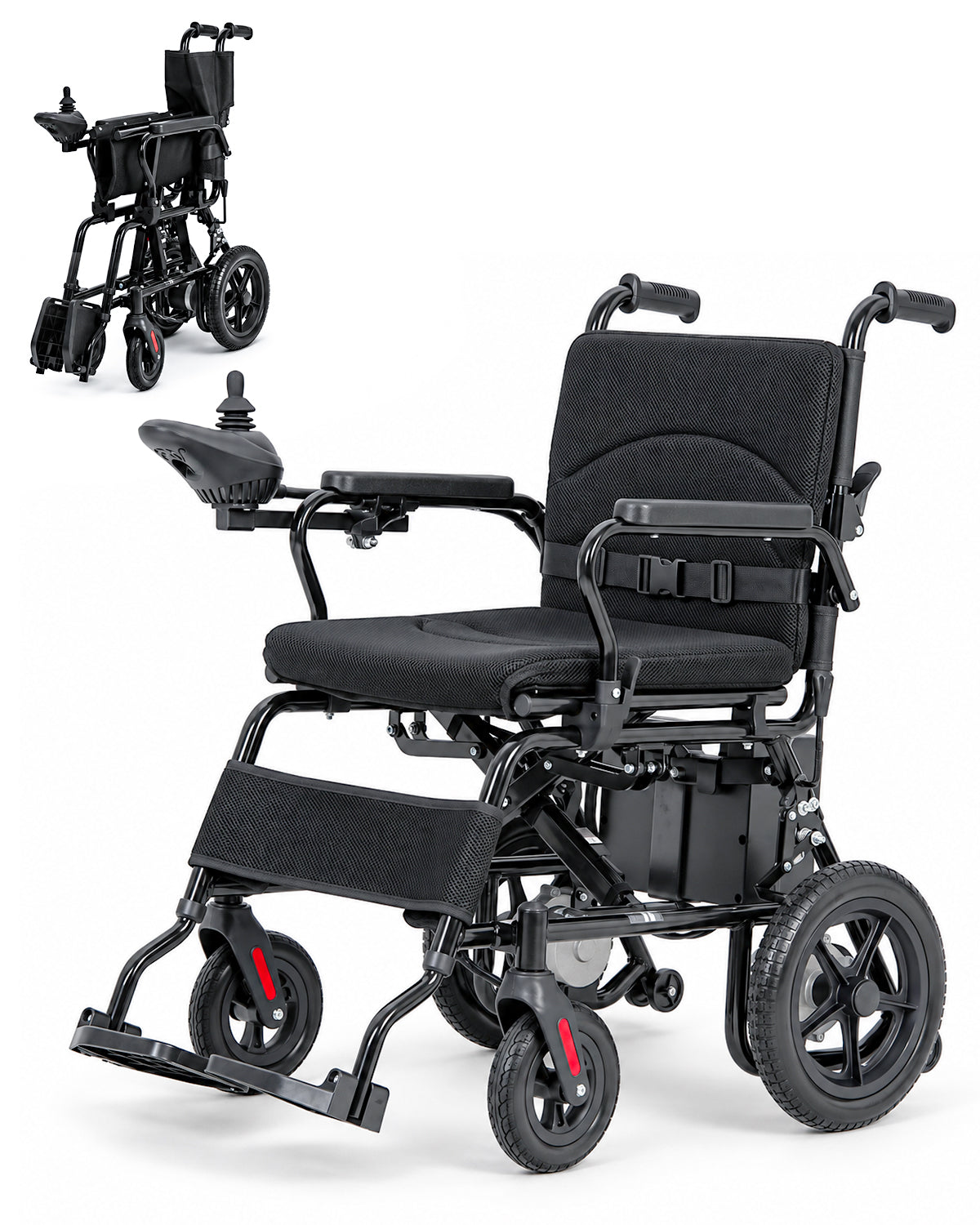 Ecomobi Electric Wheelchair for adults foldable 300 LBS weight capacity