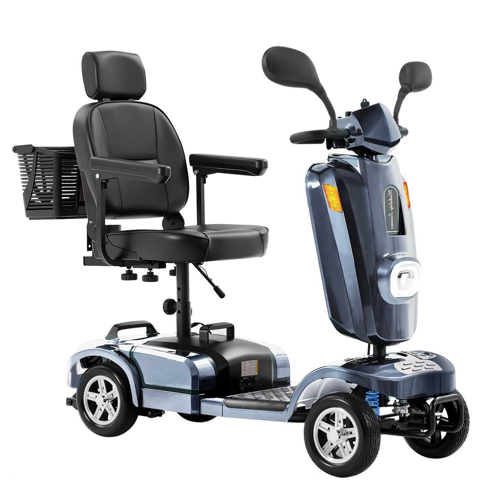 ECOMOBI MS02 Plus Heavy-Duty Mobility Scooter for Seniors – 16/26-Mile Range | 400 lbs Capacity