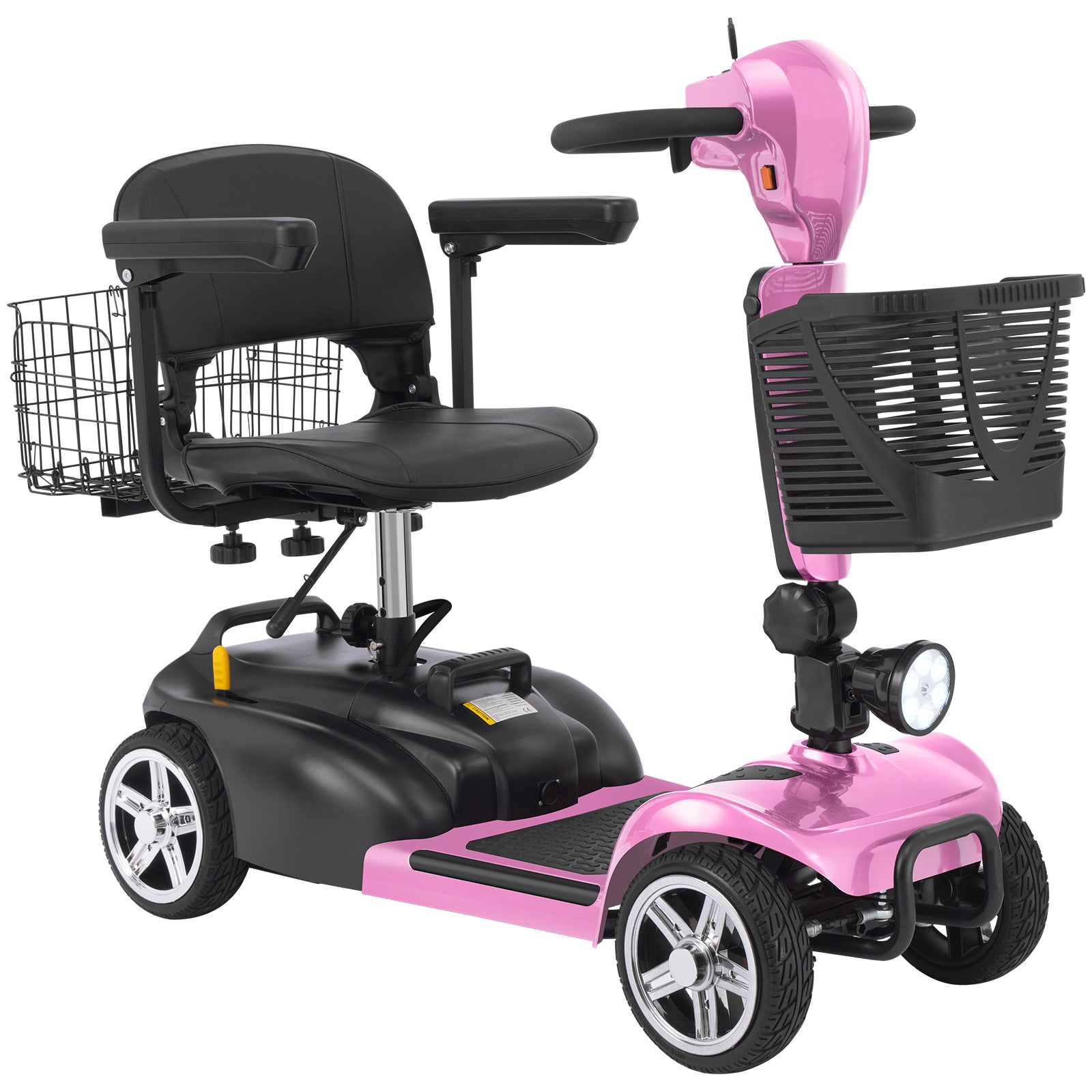 Ecomobi MS02 4-Wheel Mobility Scooter for Adults - 30-Mile Range | 7 MPH Speed