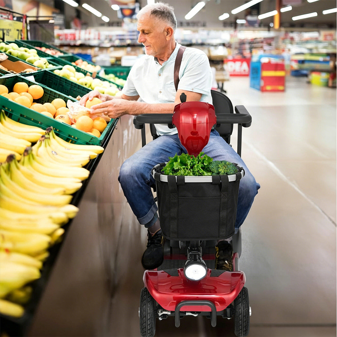 ECOMOBI Front Basket for MS02 & MS02PRO Mobility Scooters | 25LBS Capacity