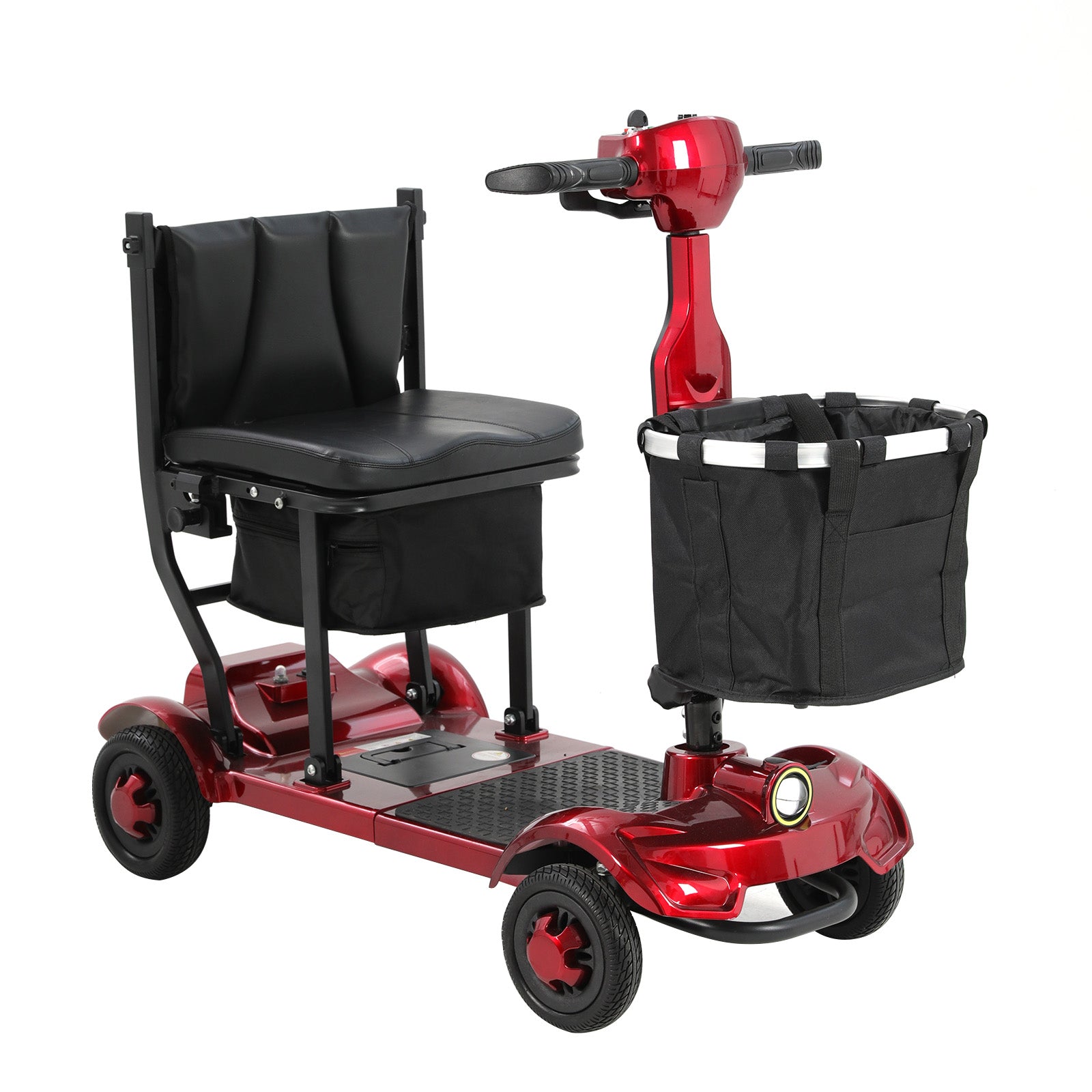 Ecomobi MS01 F Lightweight Mobility Scooter, 41 lbs, 12/24 Mile Range, 300 lbs Capacity, LED Light & Triple Storage