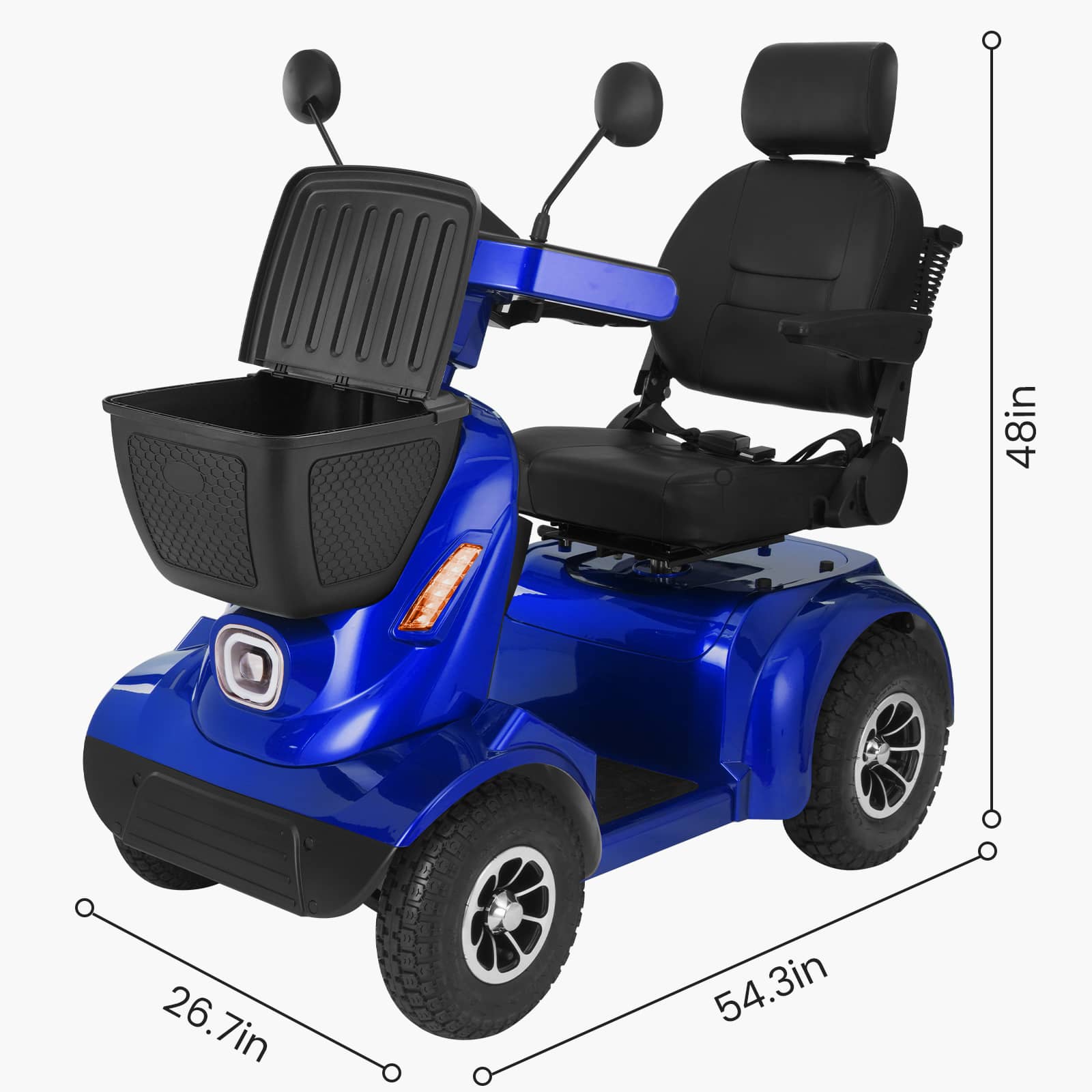 (Used Scooter – 90% New)-MS02 MAX Blue-(Warehouse Pickup – Get $300 Off)