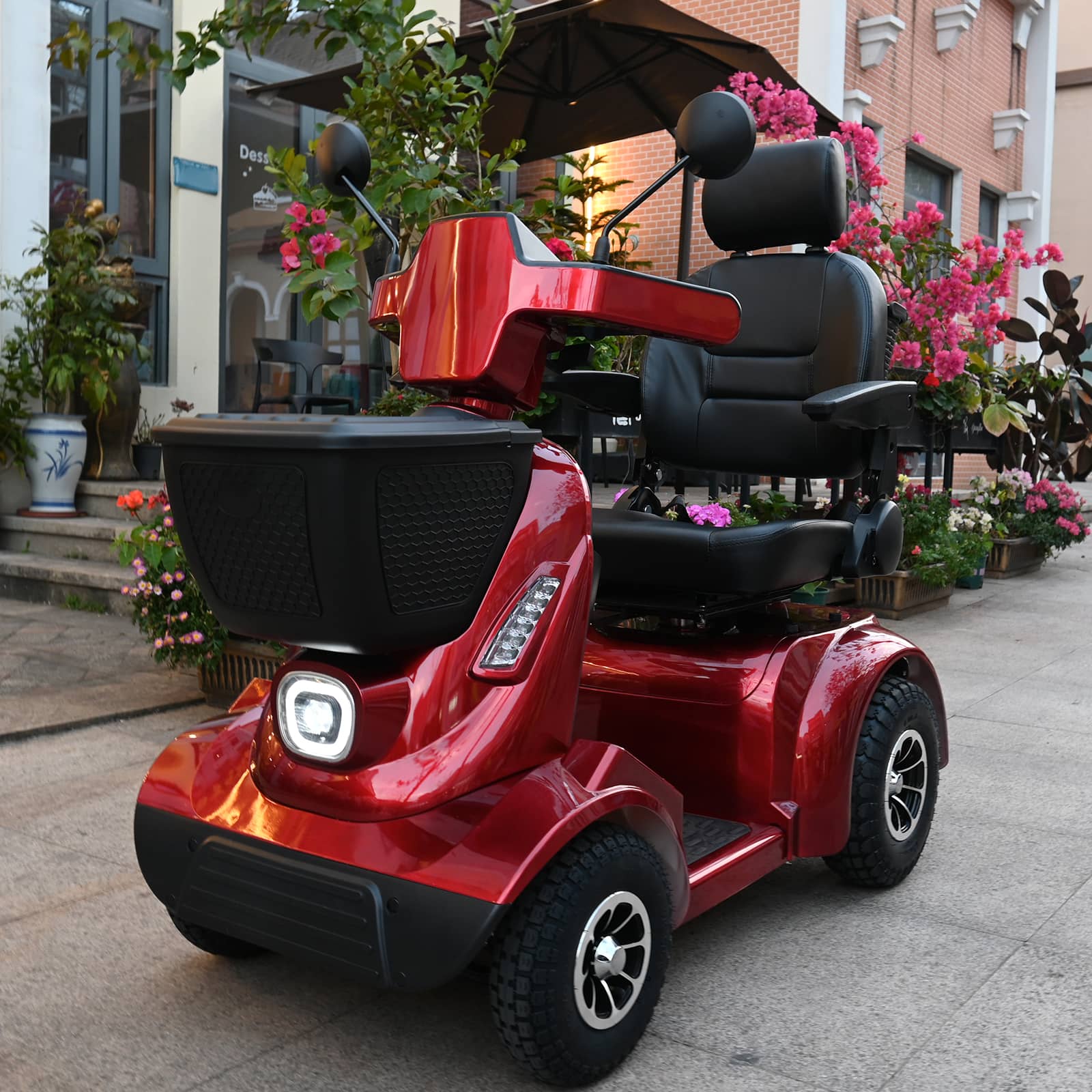 Ecomobi MS02 MAX Heavy-Duty Mobility Scooter for Seniors – 32-Mile Range | 500 lbs Capacity