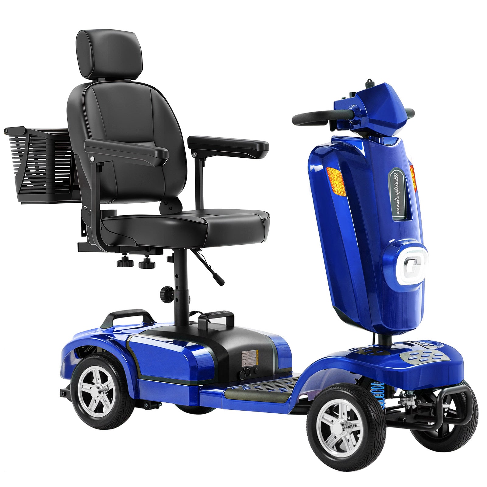 Ecomobi MS02 Plus Heavy Duty Mobility Scooter for Adults - 400LBS Capacity | 16/26-Mile Range