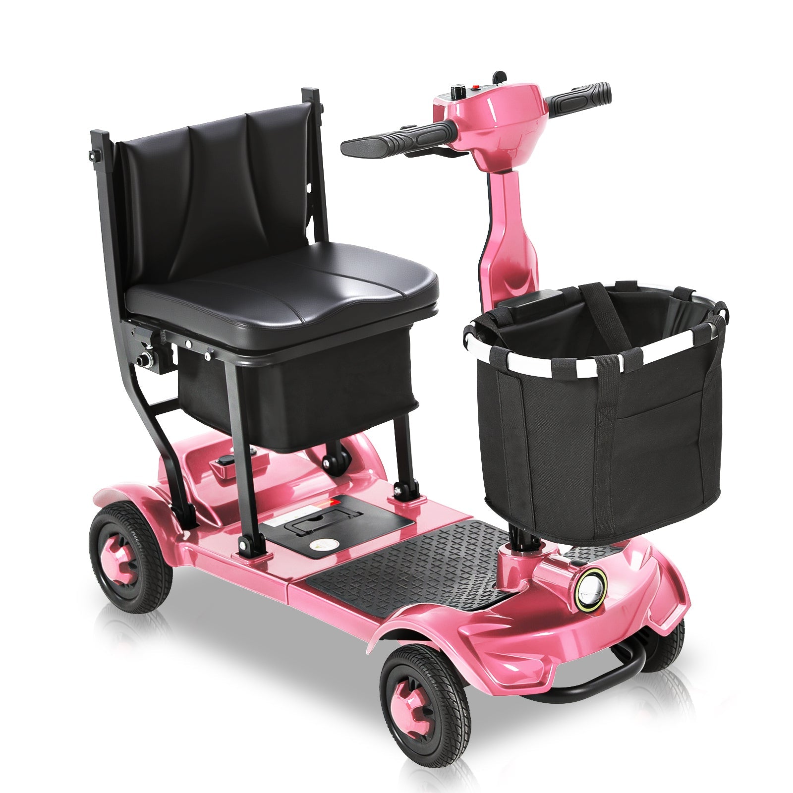 Ecomobi™ MS01 F Lightweight Mobility Scooter, 41 lbs, 12/24 Mile Range, 300 lbs Capacity, LED Light & Triple Storage