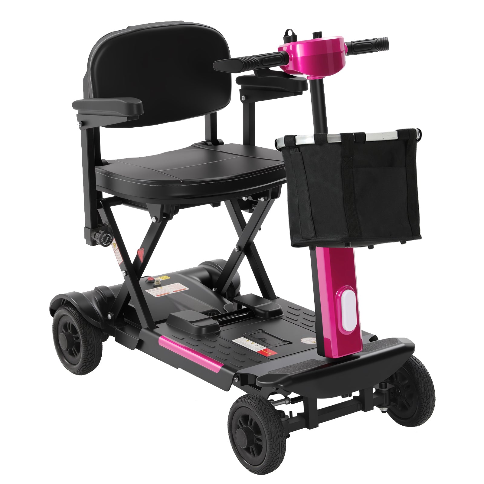 Ecomobi MS02-F Foldable Mobility Scooter for Adults – 15-Mile Range, 330lbs Capacity, Airline Approved