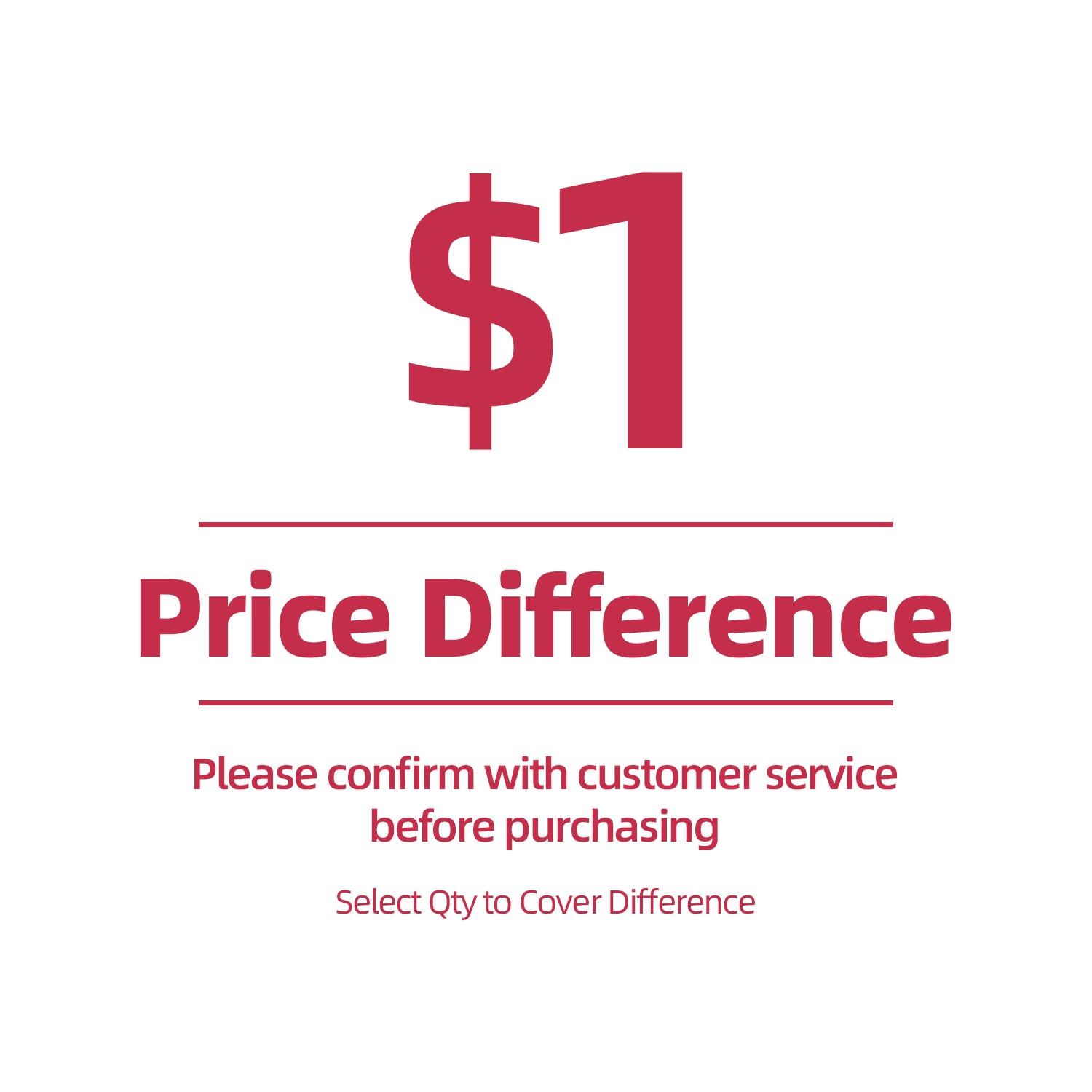 Price Difference & Additional Shipping Fee