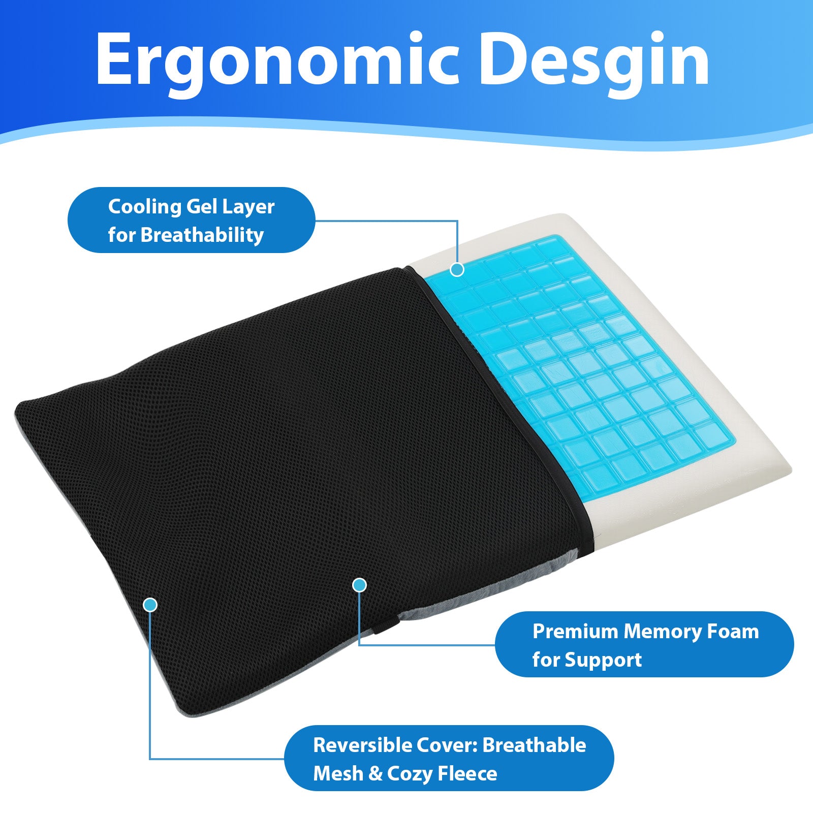 All-Season Gel Seat Cushion