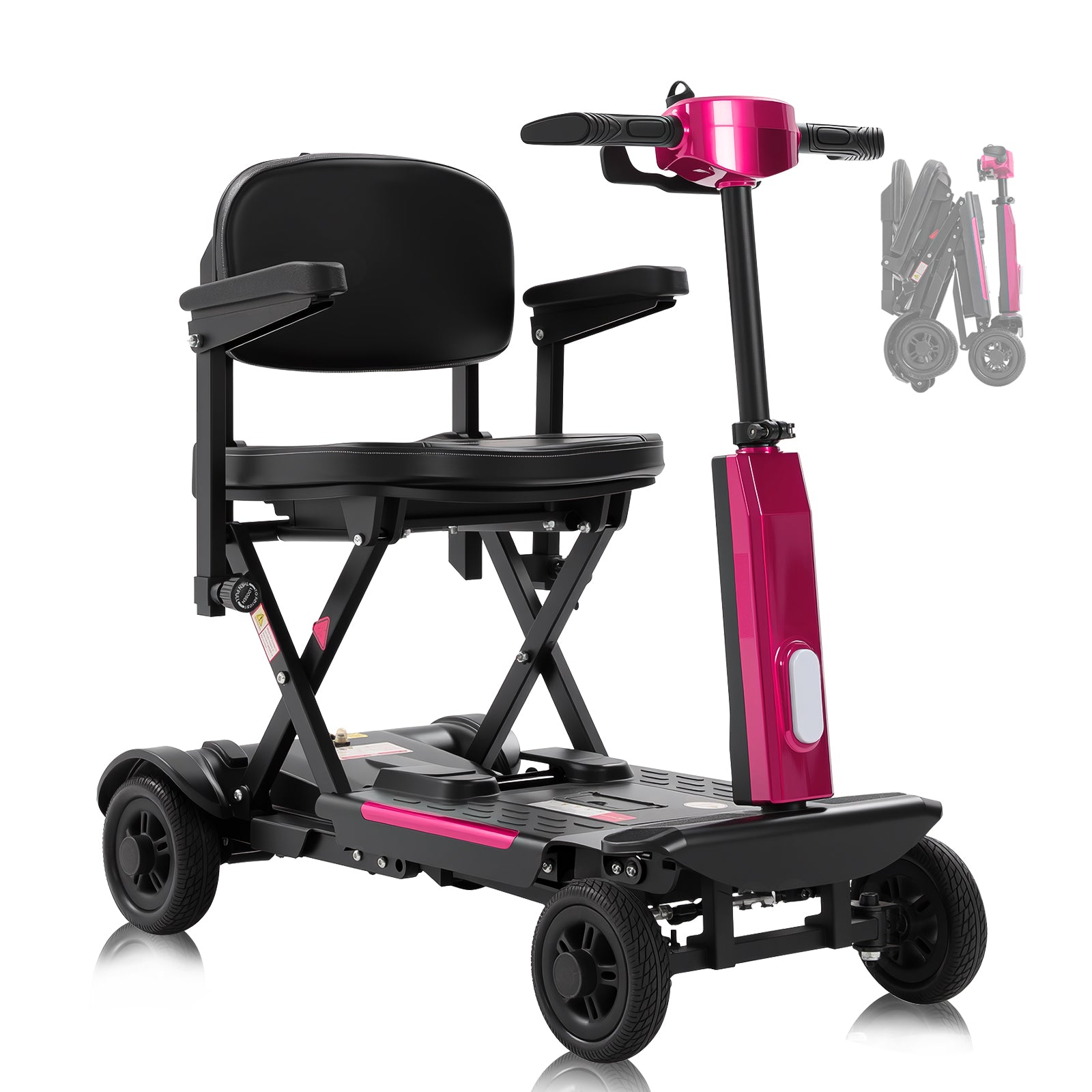 Ecomobi MS02-F Mobility Scooter for Seniors & Adults, Portable Electric Scooter, 20 Mile Range, Foldable Lightweight Design, 330 Lbs Capacity