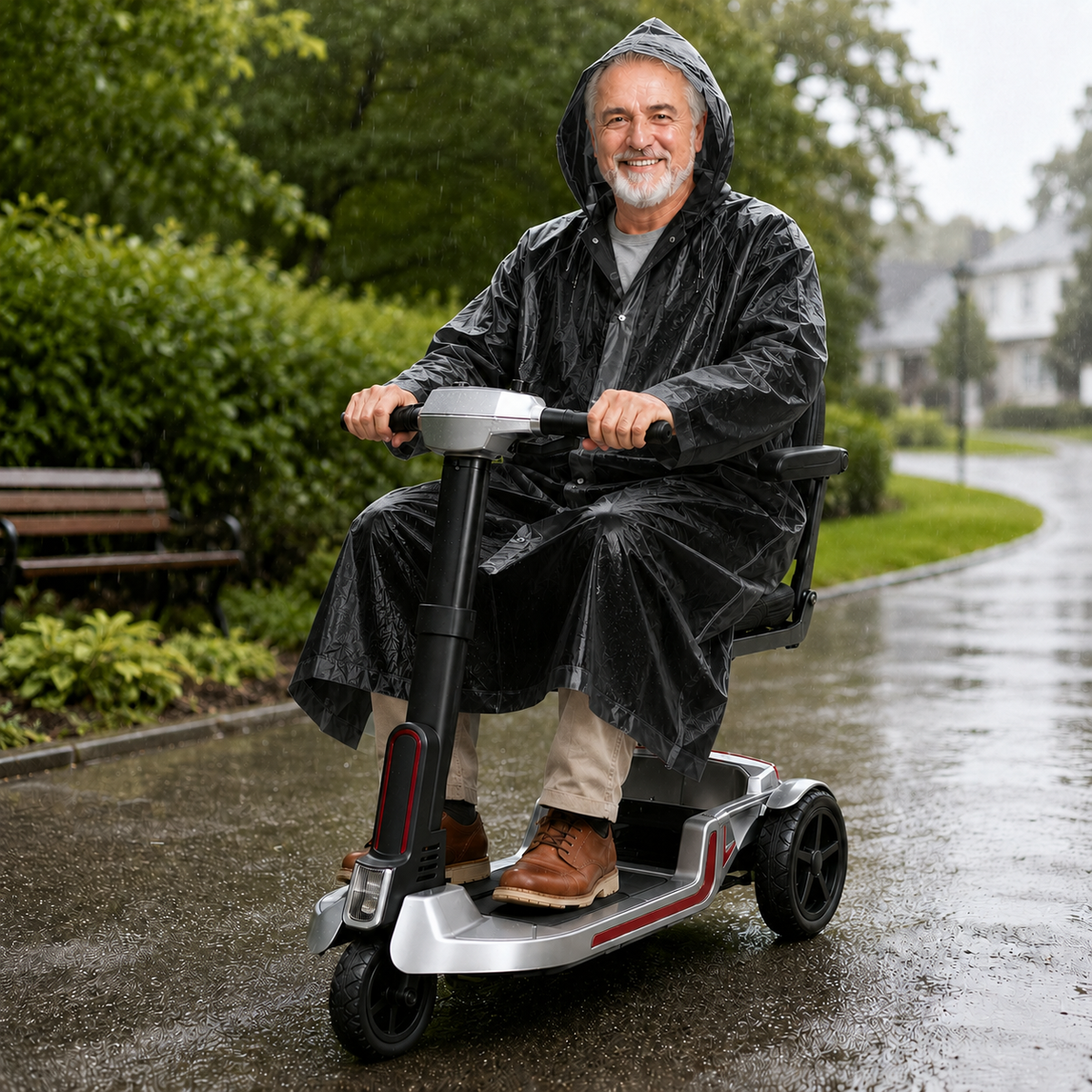 Ecomobi Premium Waterproof Raincoat Stay Dry and Comfortable on Every Ride