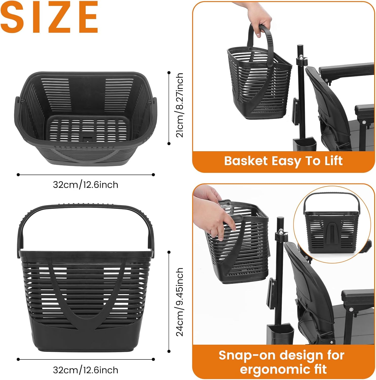 Ecomobi Mobility Scooter Crutch & Cane Holder – Fits MS02 & MS02 PRO Models