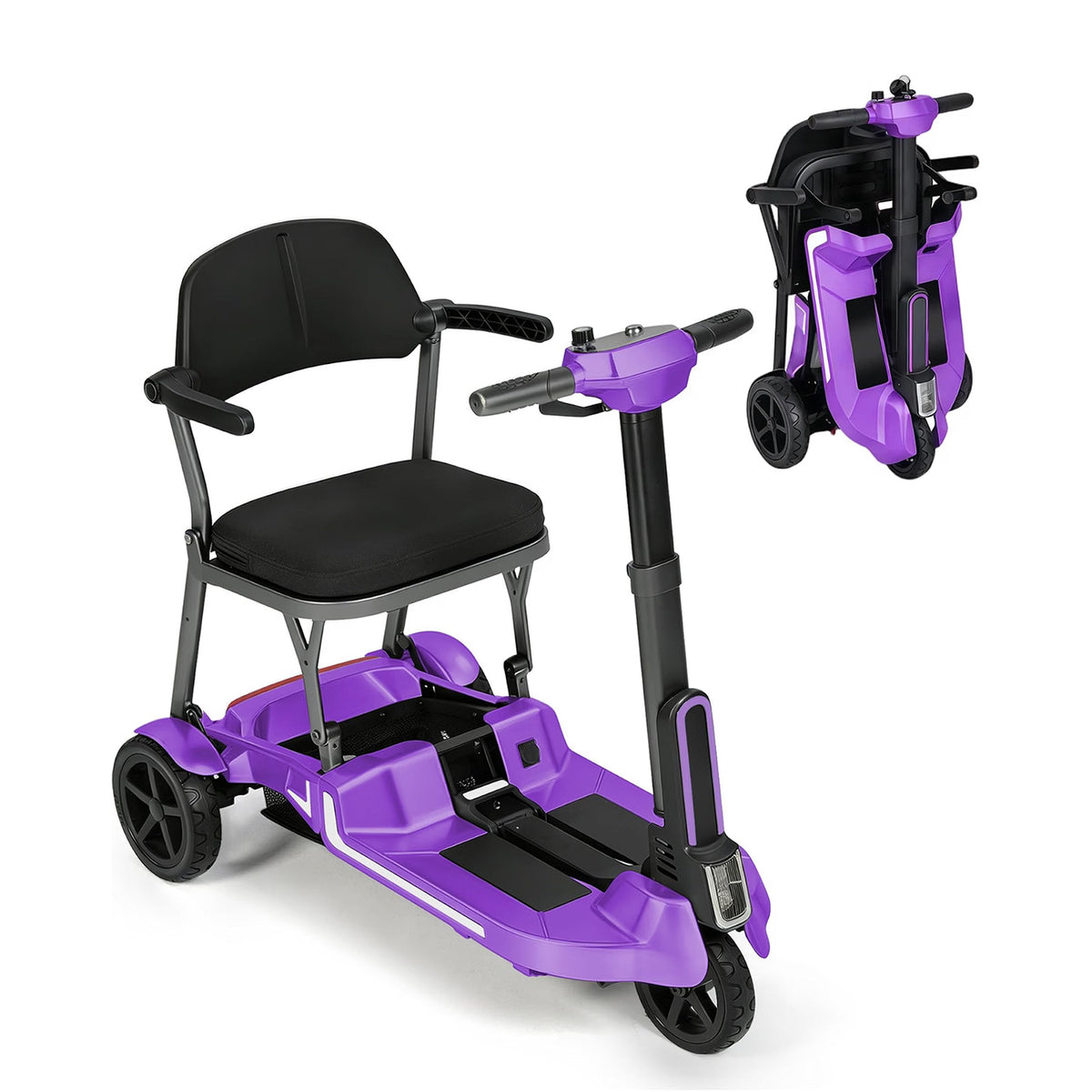 Ecomobi M3 30 lbs Lightweight Foldable Mobility Scooter for Seniors – Up to 32-Mile Long Range