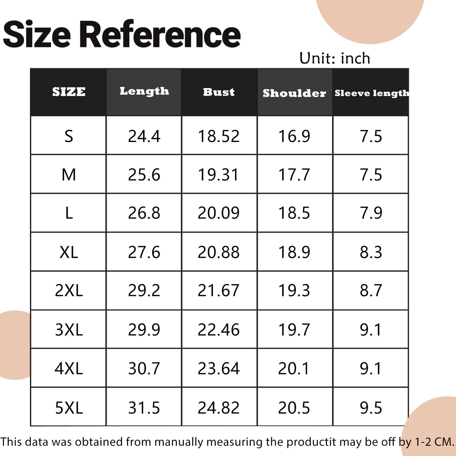 Ecomobi_shirt size