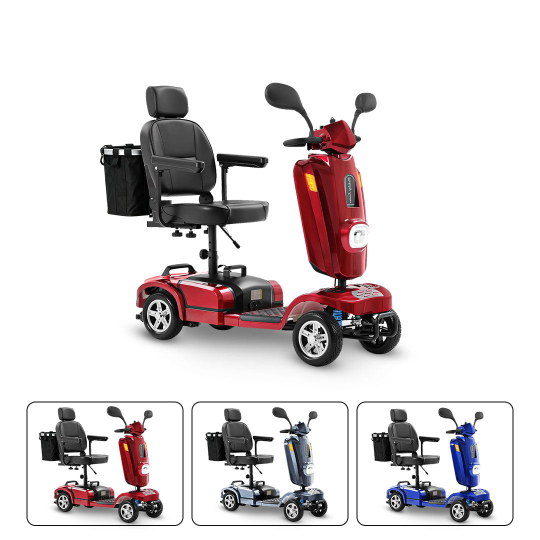 ECOMOBI MS02 Plus Heavy-Duty Mobility Scooter for Seniors – 20/30-Mile