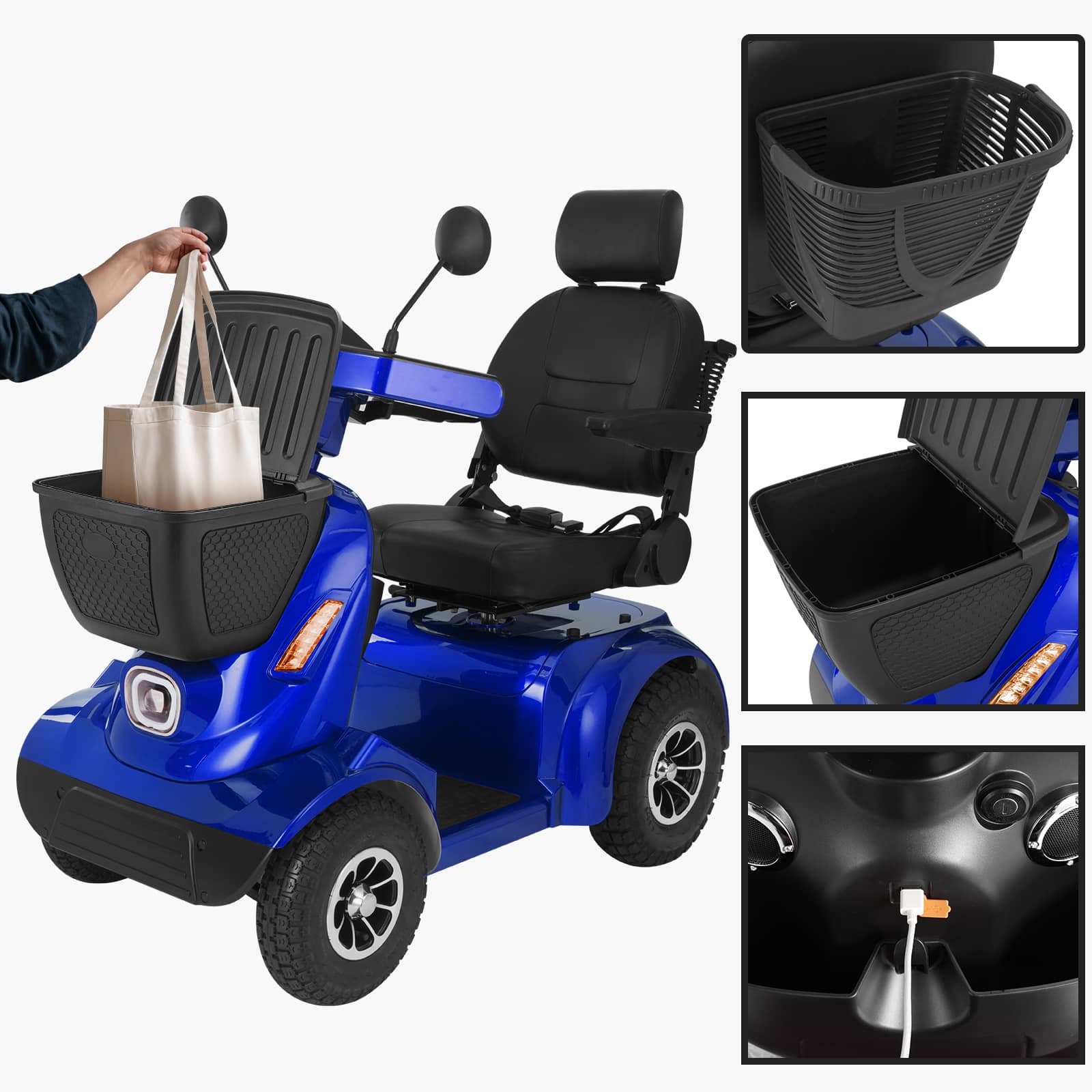 （Used Scooter – 90% New）-MS02 MAX Blue-（Warehouse Pickup – Get $300 Off）