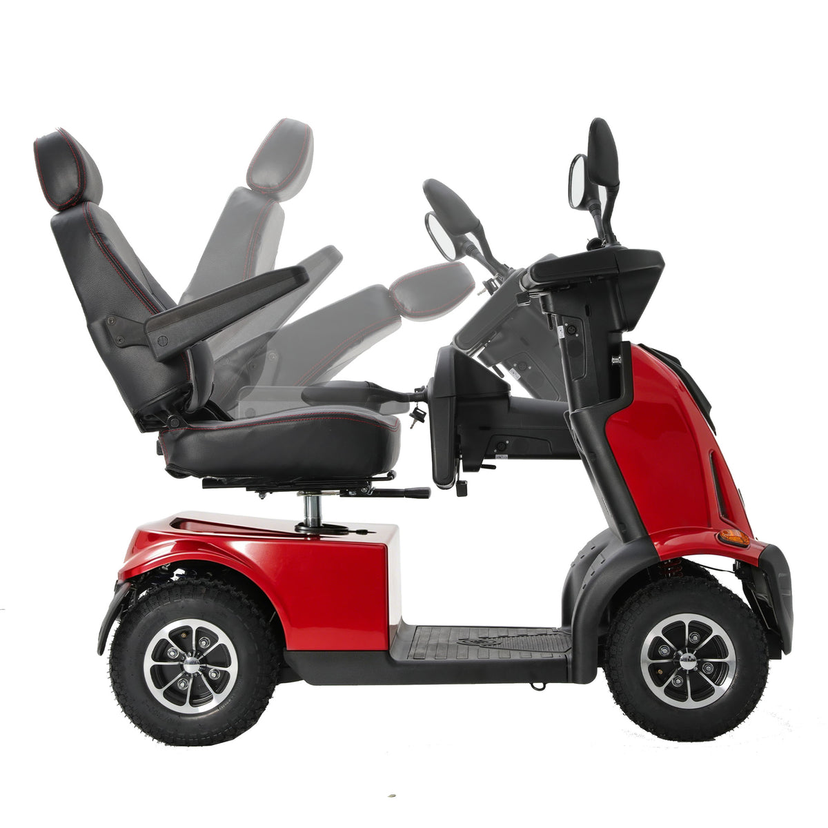 Ecomobi MS03 MAX Heavy-Duty Mobility Scooter for Seniors – 32-Mile Range | 550 lbs Capacity