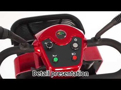 Ecomobi MS02Pro 4-Wheel Electric Scooter for Adults, 350W motor 15-Mile Range