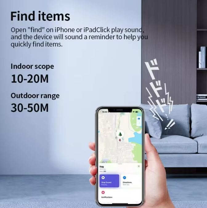 ECOMOBI Smart Locator for IOS and Android Devices Tag Work With Google Find Hub App Positioning Key Finder for Xiaomi Samsung Motorola